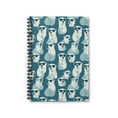 Chillin' Polar Bears Spiral Notebook - Ruled Line Paper products Pattern Symphony   