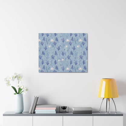 Enchanting Bluebell Harmony - Wall Art Canvas - Pattern Symphony