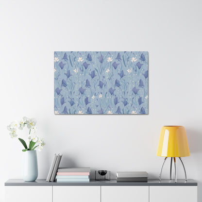 Enchanting Bluebell Harmony - Wall Art Canvas - Pattern Symphony