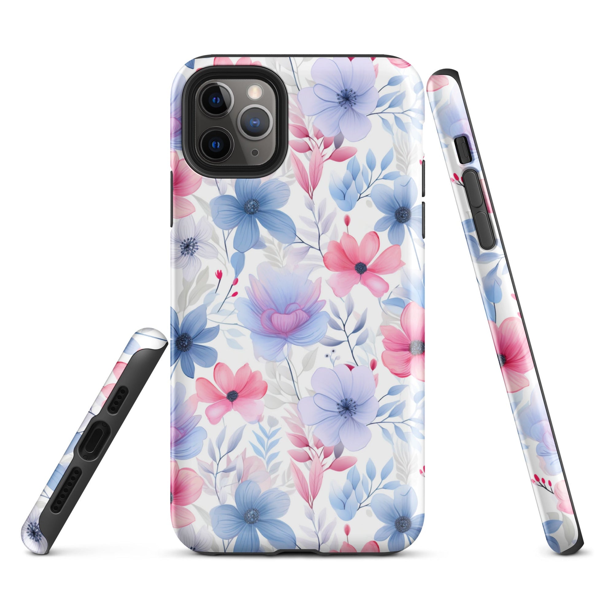 Floral Whispers - Subtle Shades - iPhone Case - Pattern Symphony