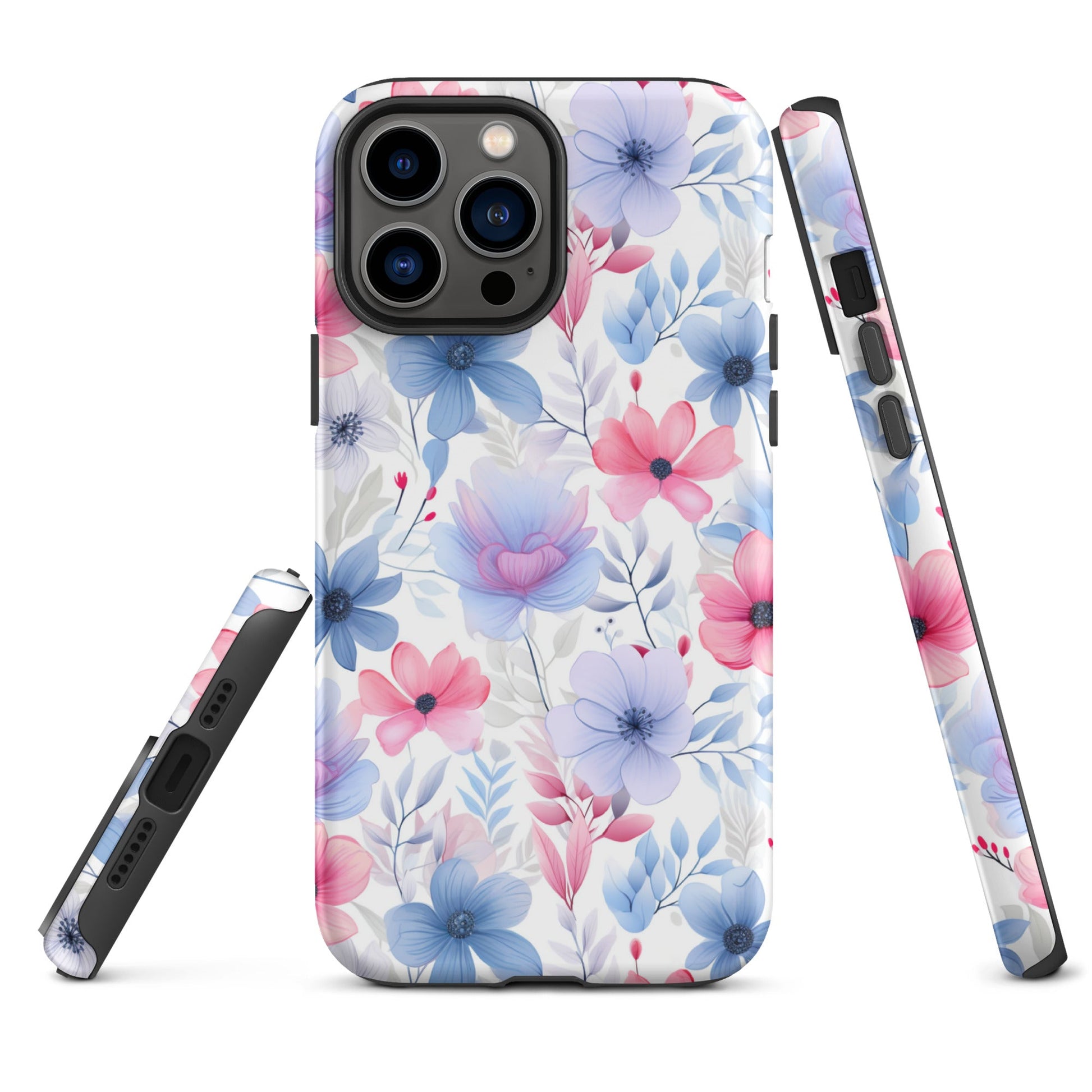 Floral Whispers - Subtle Shades - iPhone Case - Pattern Symphony