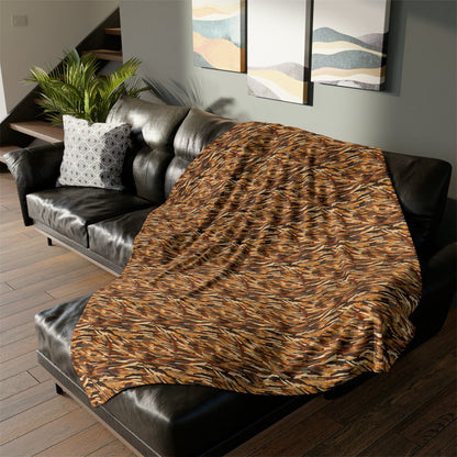 Fragmented Forest: Autumn's Abstract Palette - The Ideal Throw for Sofas - Pattern Symphony