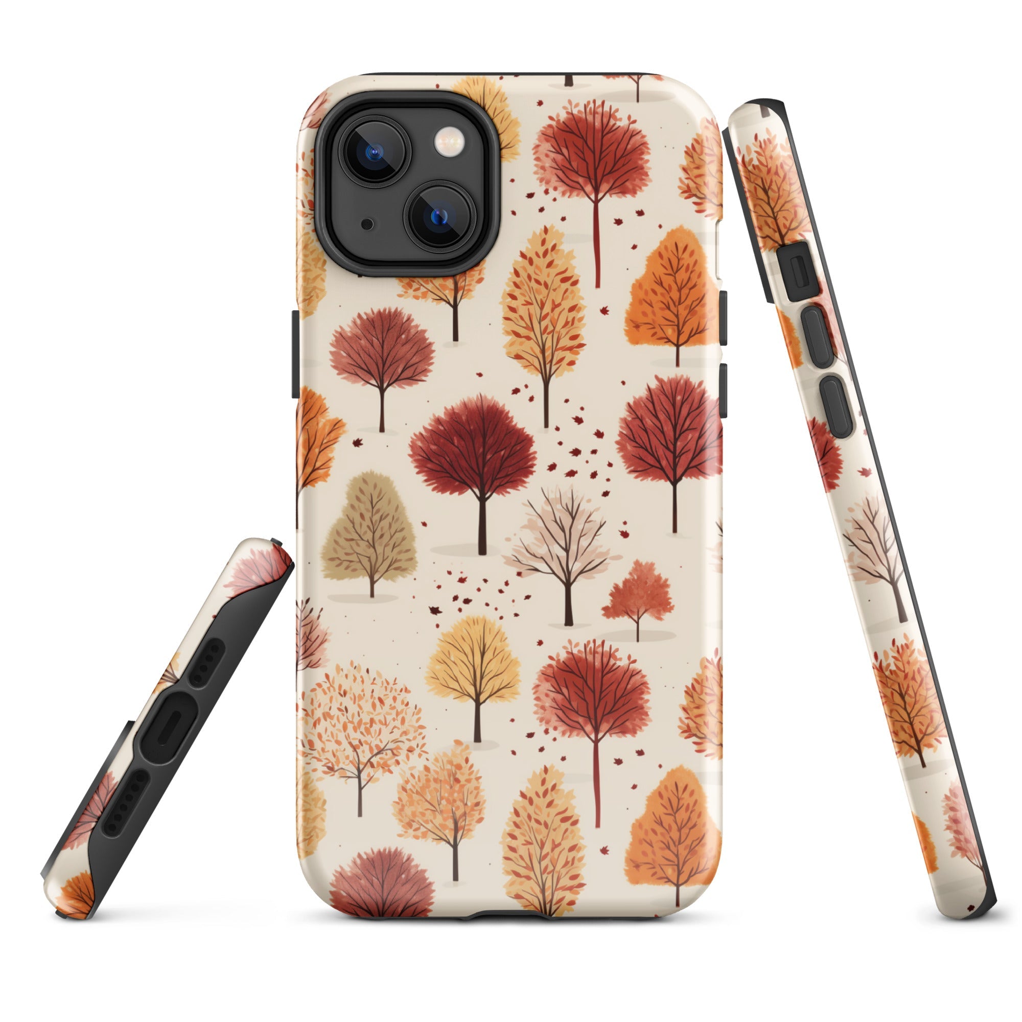 Gradient Grove - Autumn's Diverse Palette - iPhone Case - Pattern Symphony