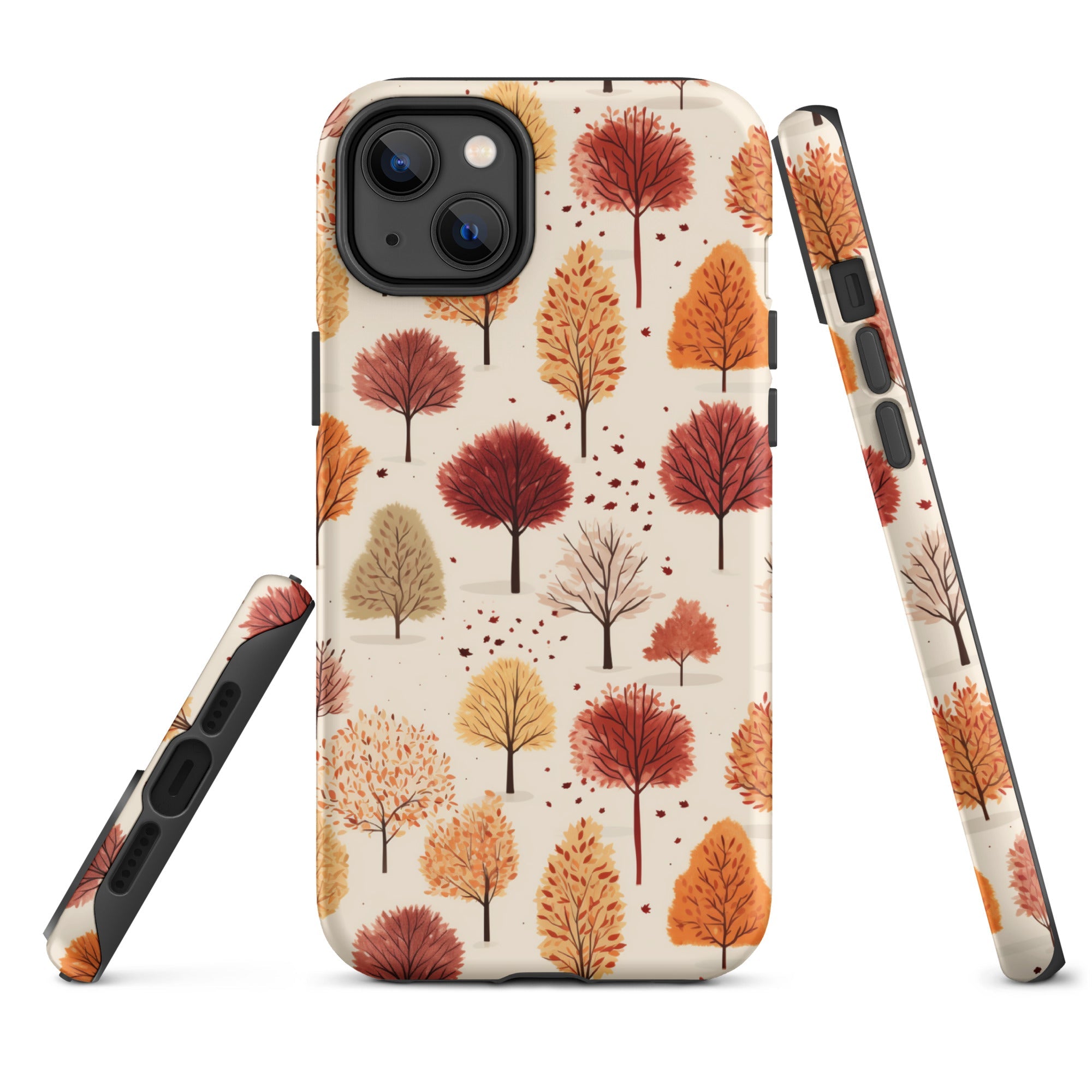 Gradient Grove - Autumn's Diverse Palette - iPhone Case - Pattern Symphony