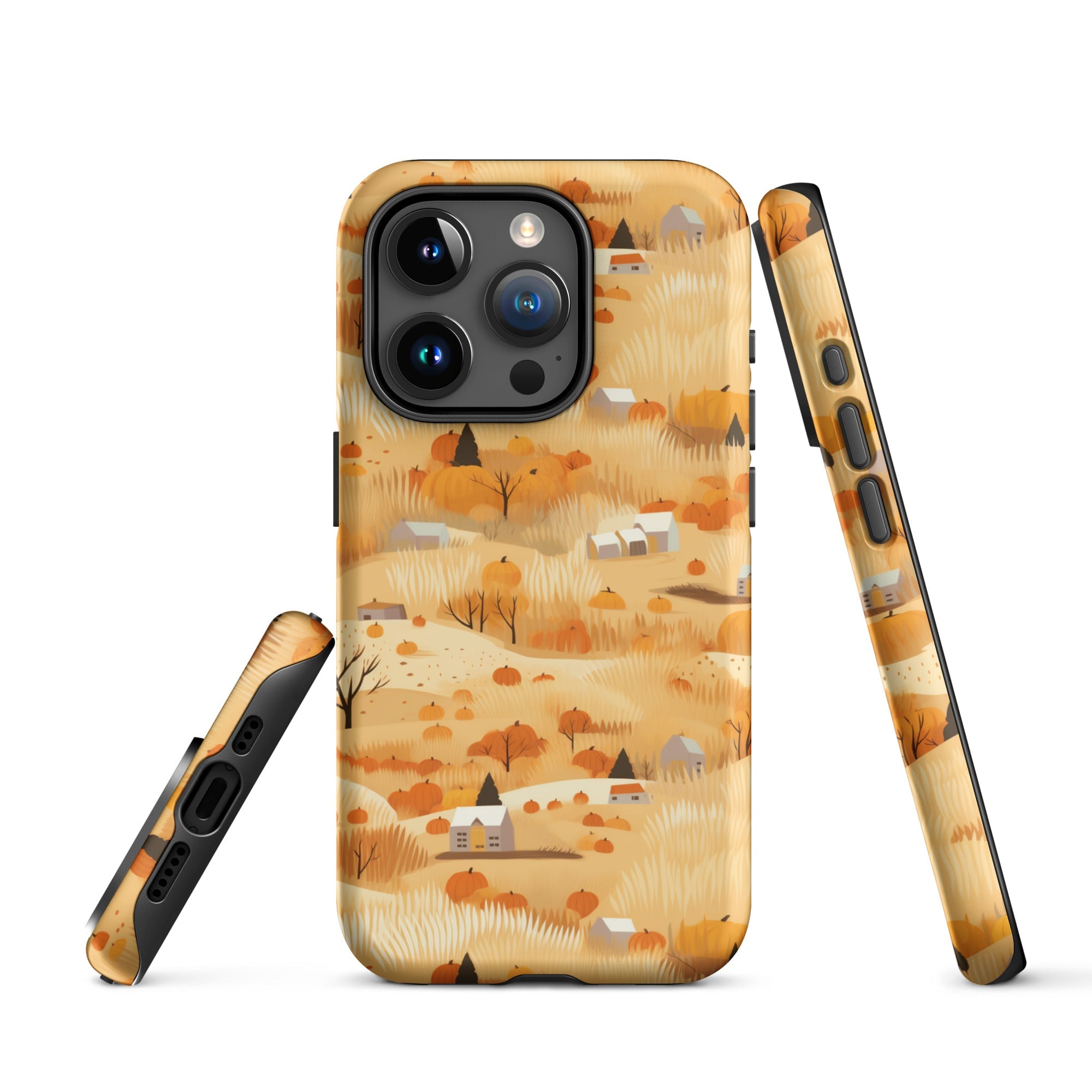 Harvest Homestead - Whimsical Autumn Villages - iPhone Case - Pattern Symphony