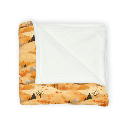 Harvest Homestead: Whimsical Autumn Villages - The Ideal Throw for Sofas - Pattern Symphony