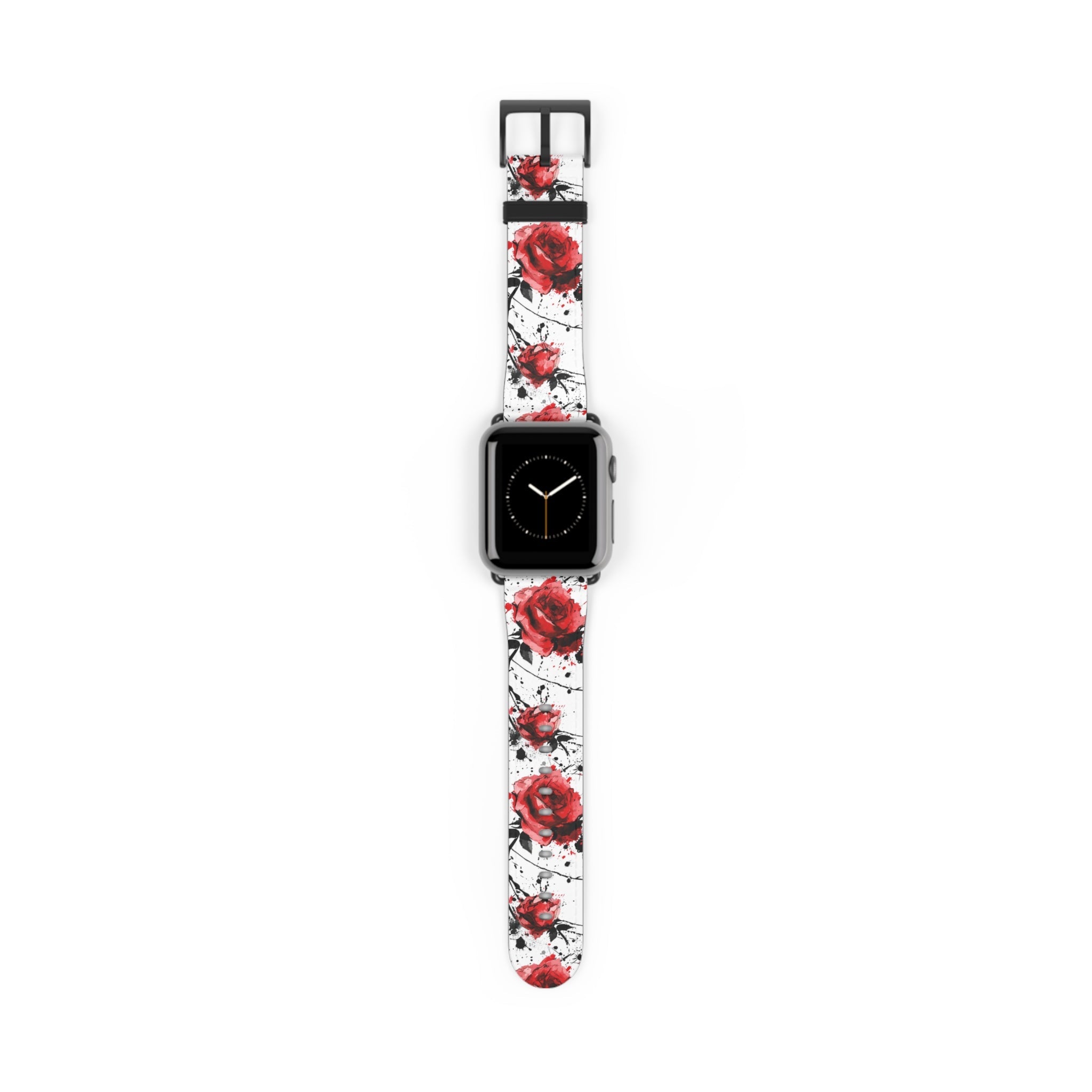 Thorny Embrace: Dark Valentine - Apple Watch Strap - Pattern Symphony
