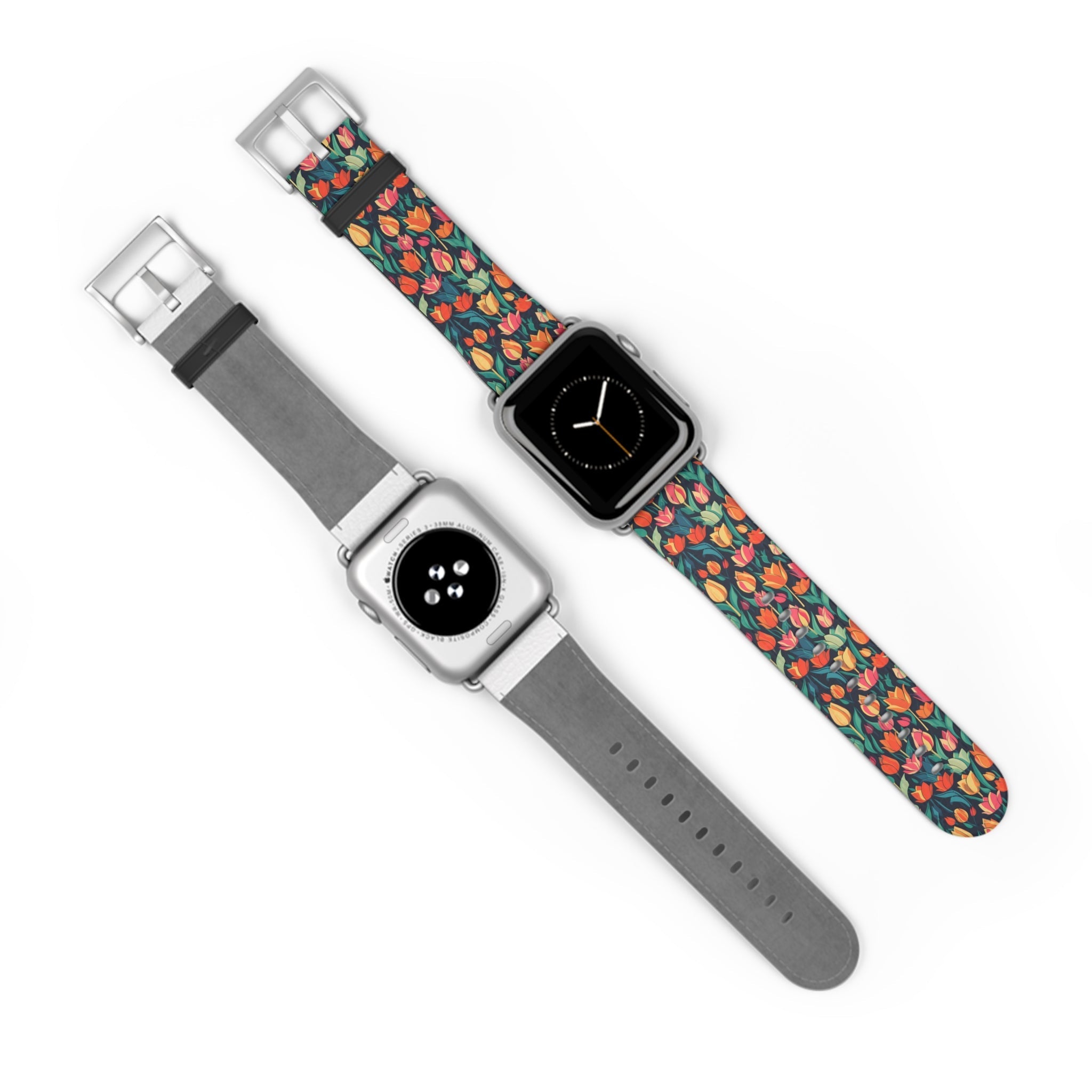 Tulip Medley - Vibrant and Colourful - Apple Watch Strap - Pattern Symphony