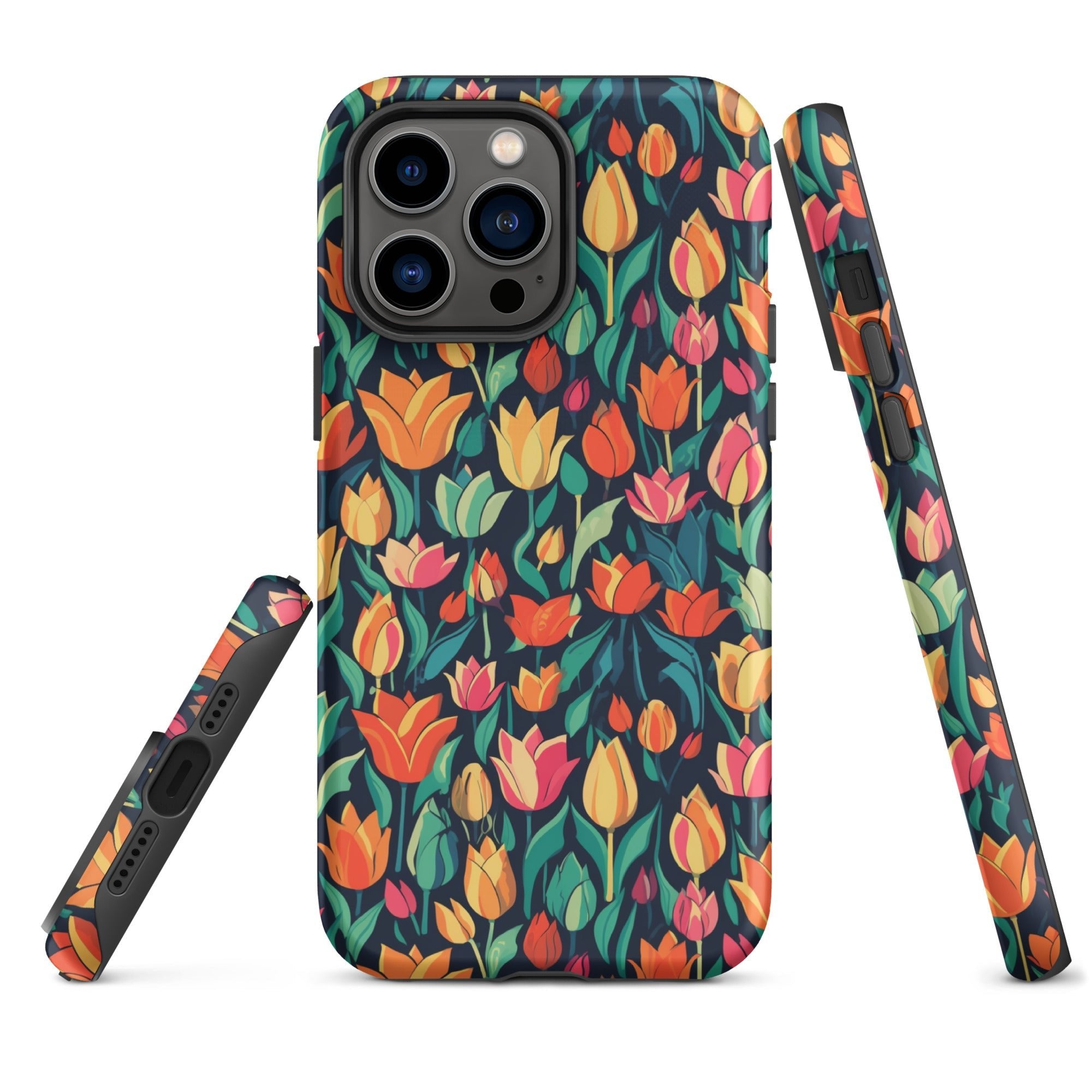 Tulip Medley - Vibrant and Colourful - iPhone Case - Pattern Symphony
