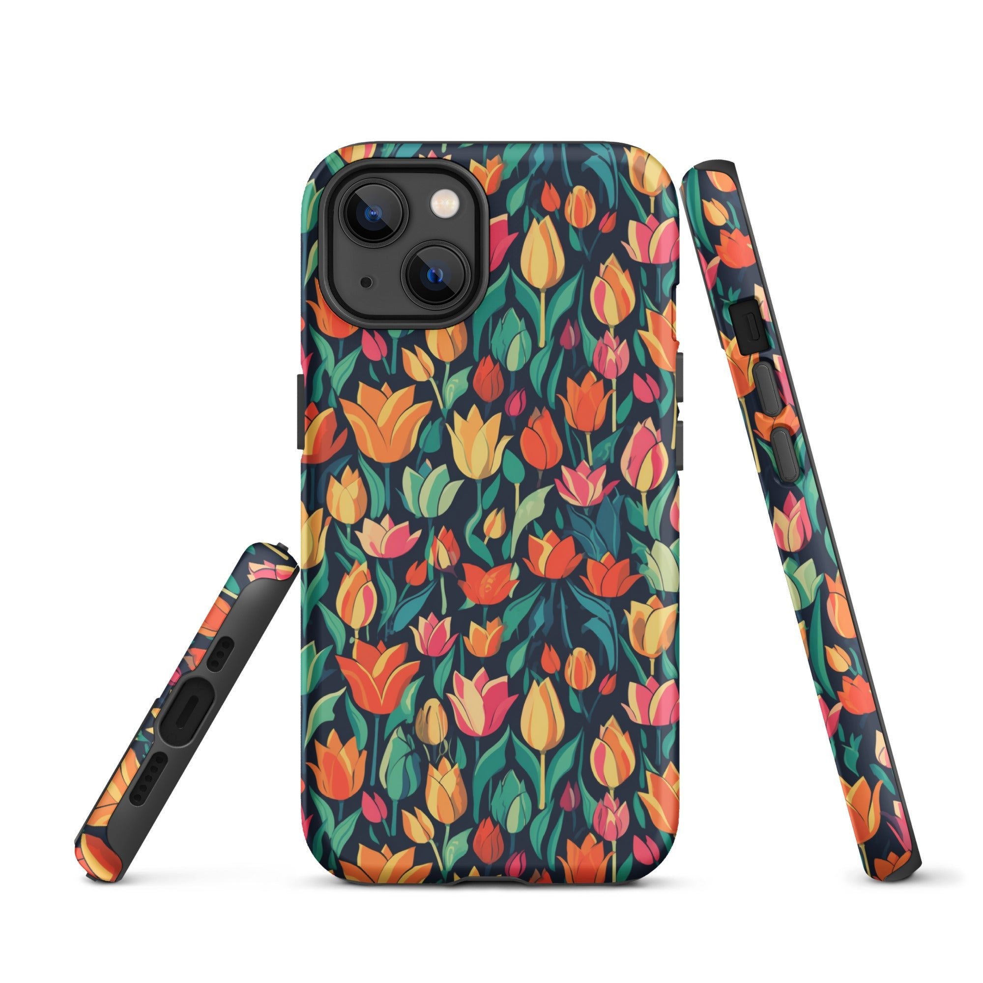 Tulip Medley - Vibrant and Colourful - iPhone Case - Pattern Symphony