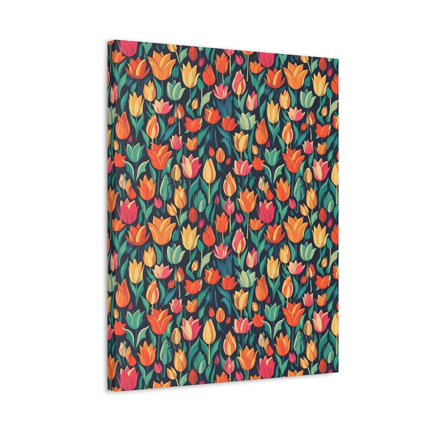 Tulip Medley - Vibrant and Colourful Wall Art Canvas - Pattern Symphony
